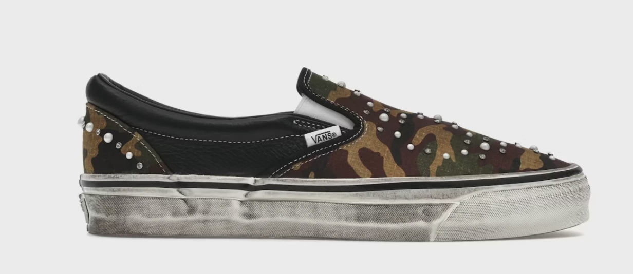 Vans LX Classic Slip-On 98 Pearlized Pack Camo Black • Brand New [8587]