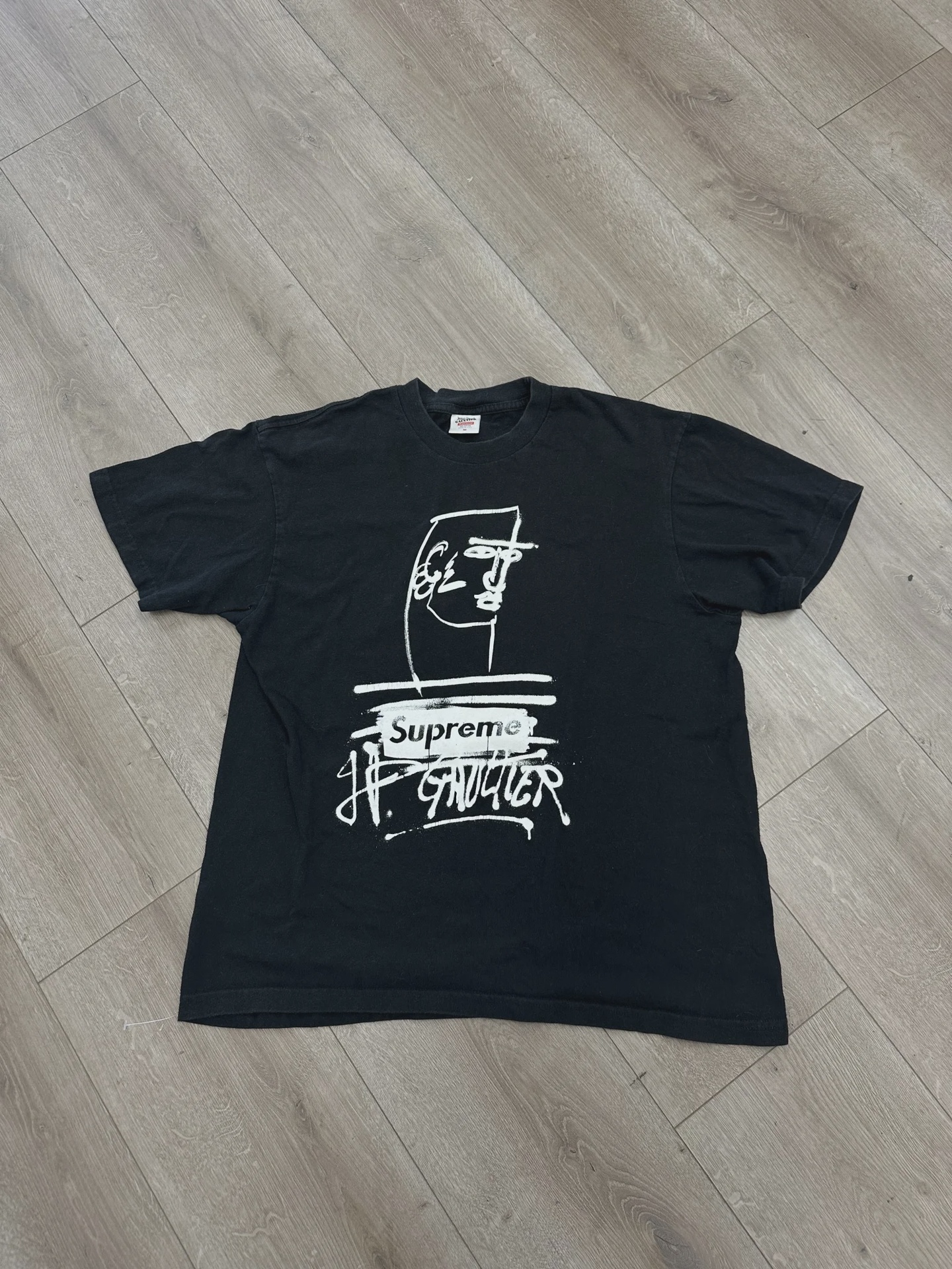 Supreme SS19 Supreme x Jean Paul Gaultier Tee 'Black' - Size M