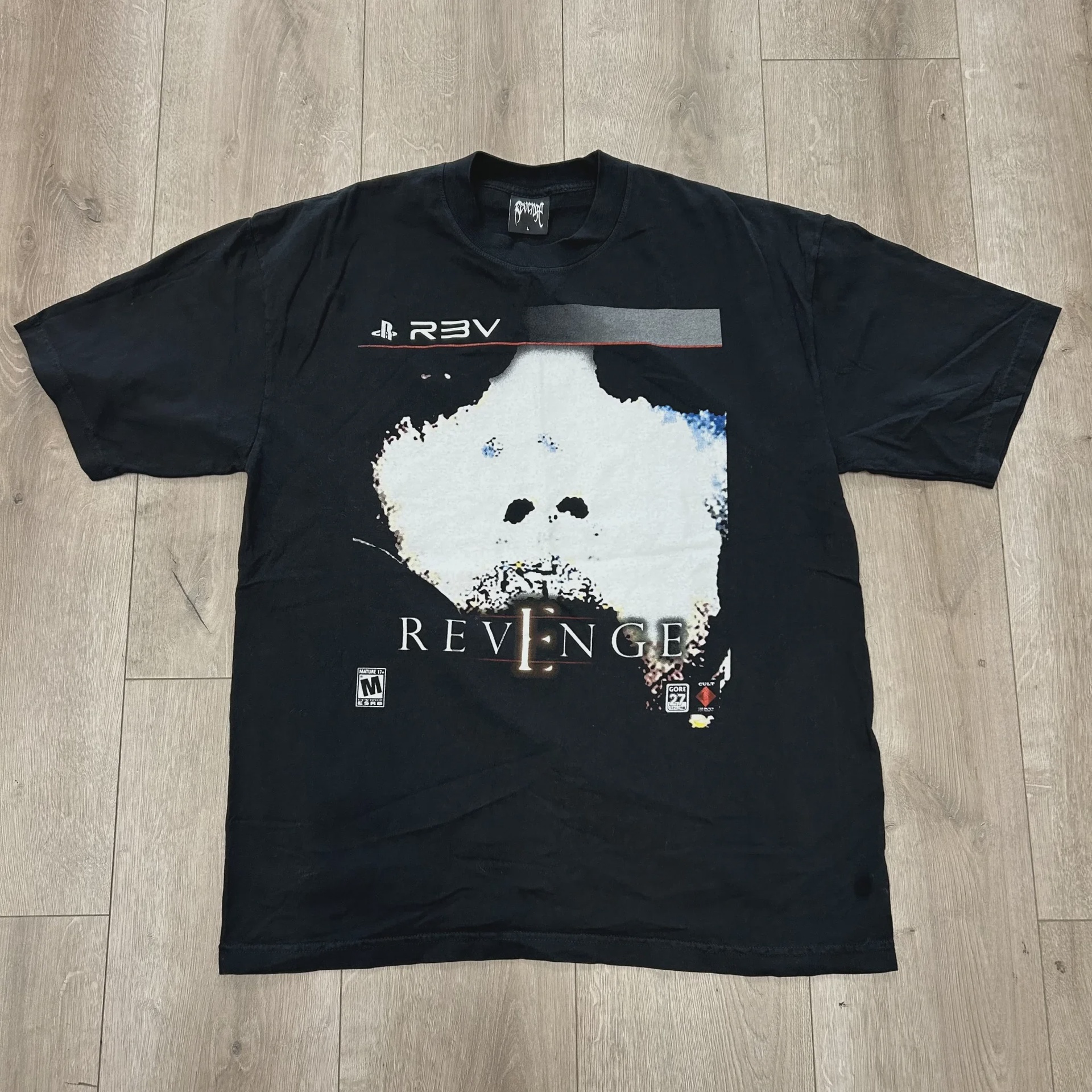 Revenge FW24 Revenge Game Cover Tee Black - Size L