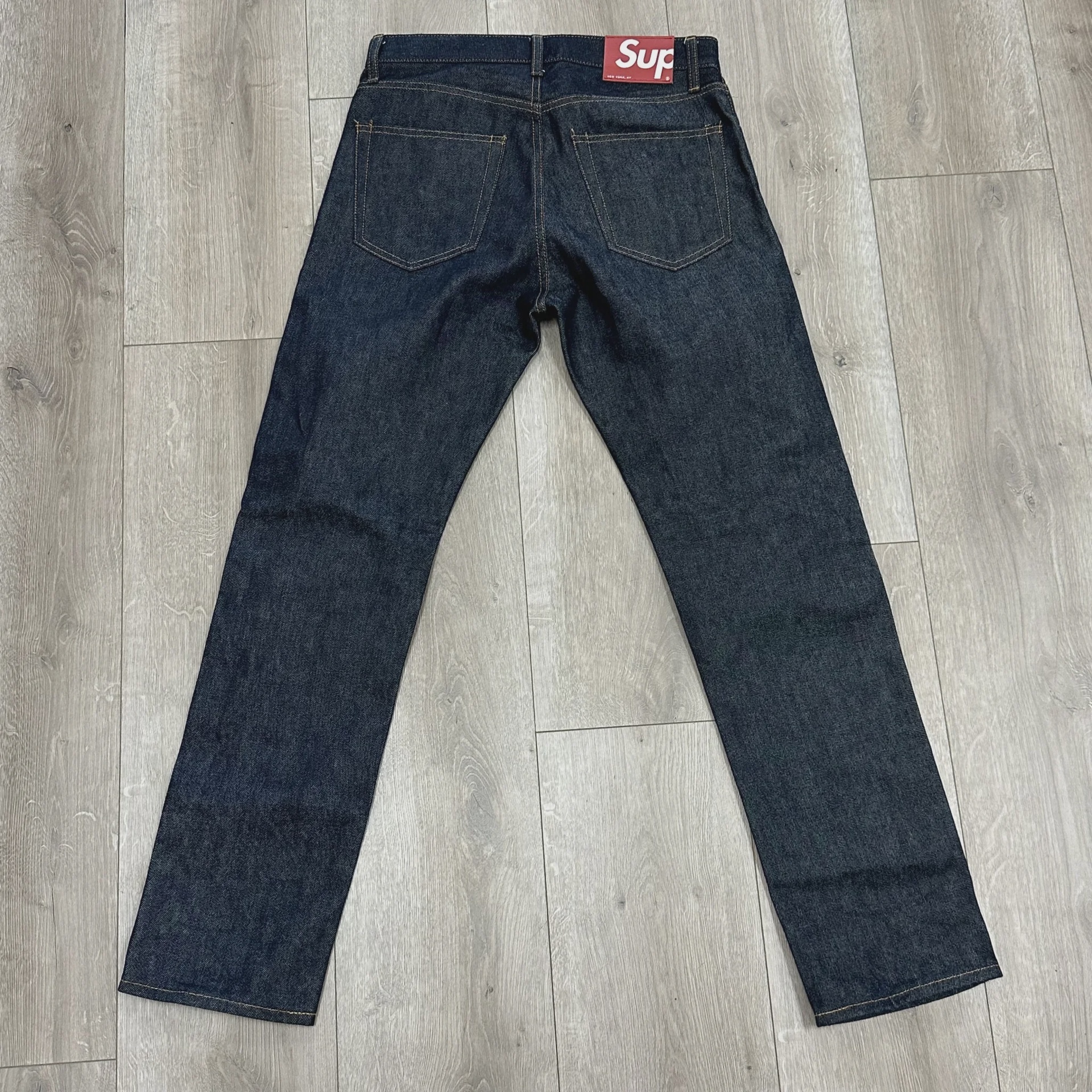 Supreme Rigid Slim Selvedge Jeans 'Rigid Indigo' • Pre-Owned [9010] - photo 1