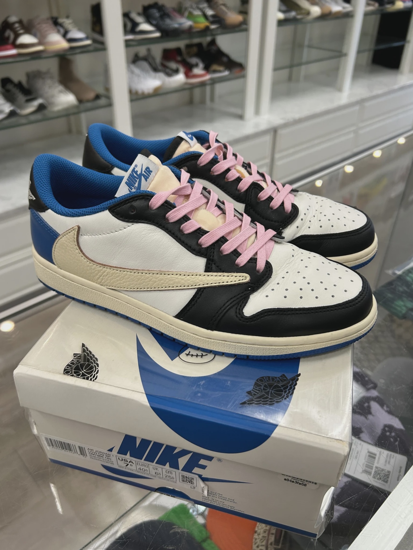 Air Jordan 1 Retro Low Original SP Fragment  x Travis Scott • Pre-Owned [7384] 6