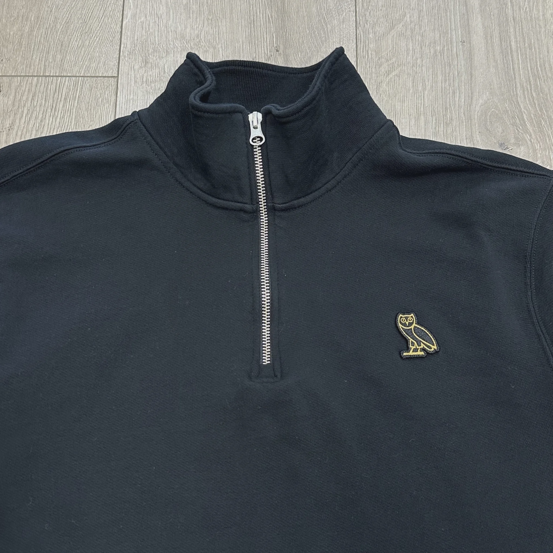 OVO (October's Very Own) Classic Owl Quarter-Zip Mockneck Sweatshirt • Pre-Owned [8000] - photo 6