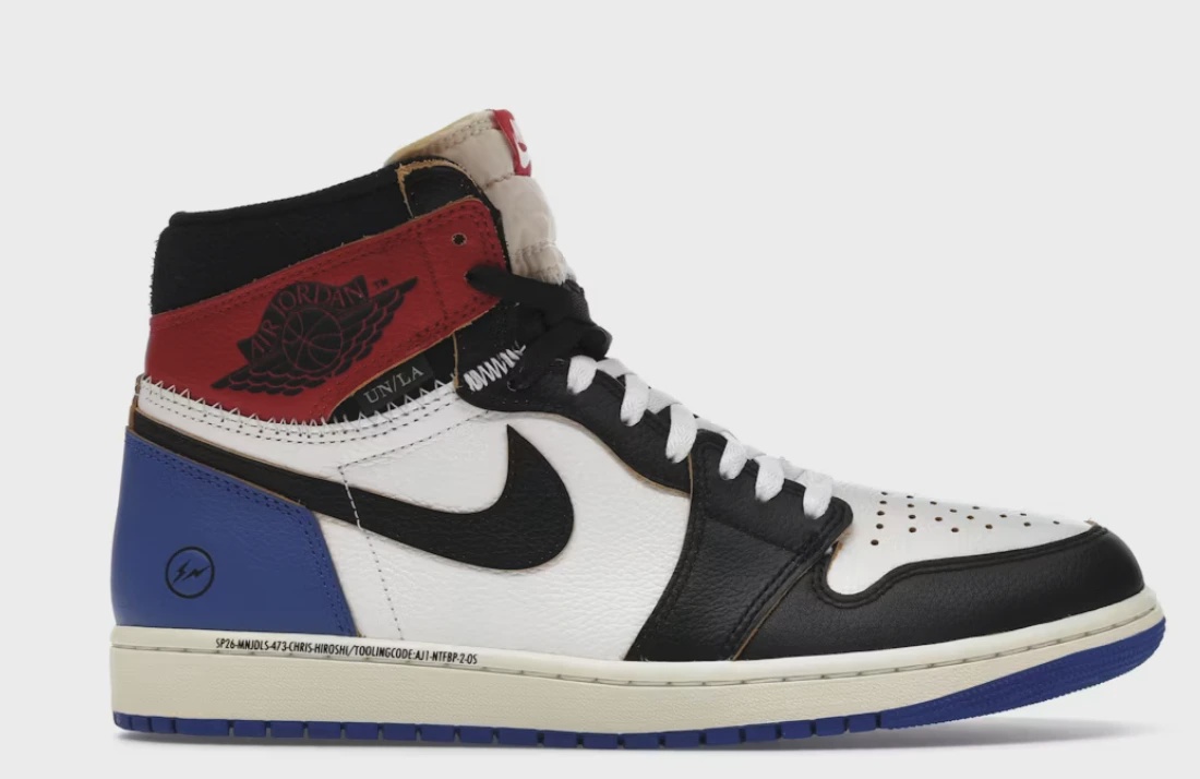 Jordan 1 Retro High OG SP Fragment x Union LA Varsity Red Sport Royal • Brand New [9266]