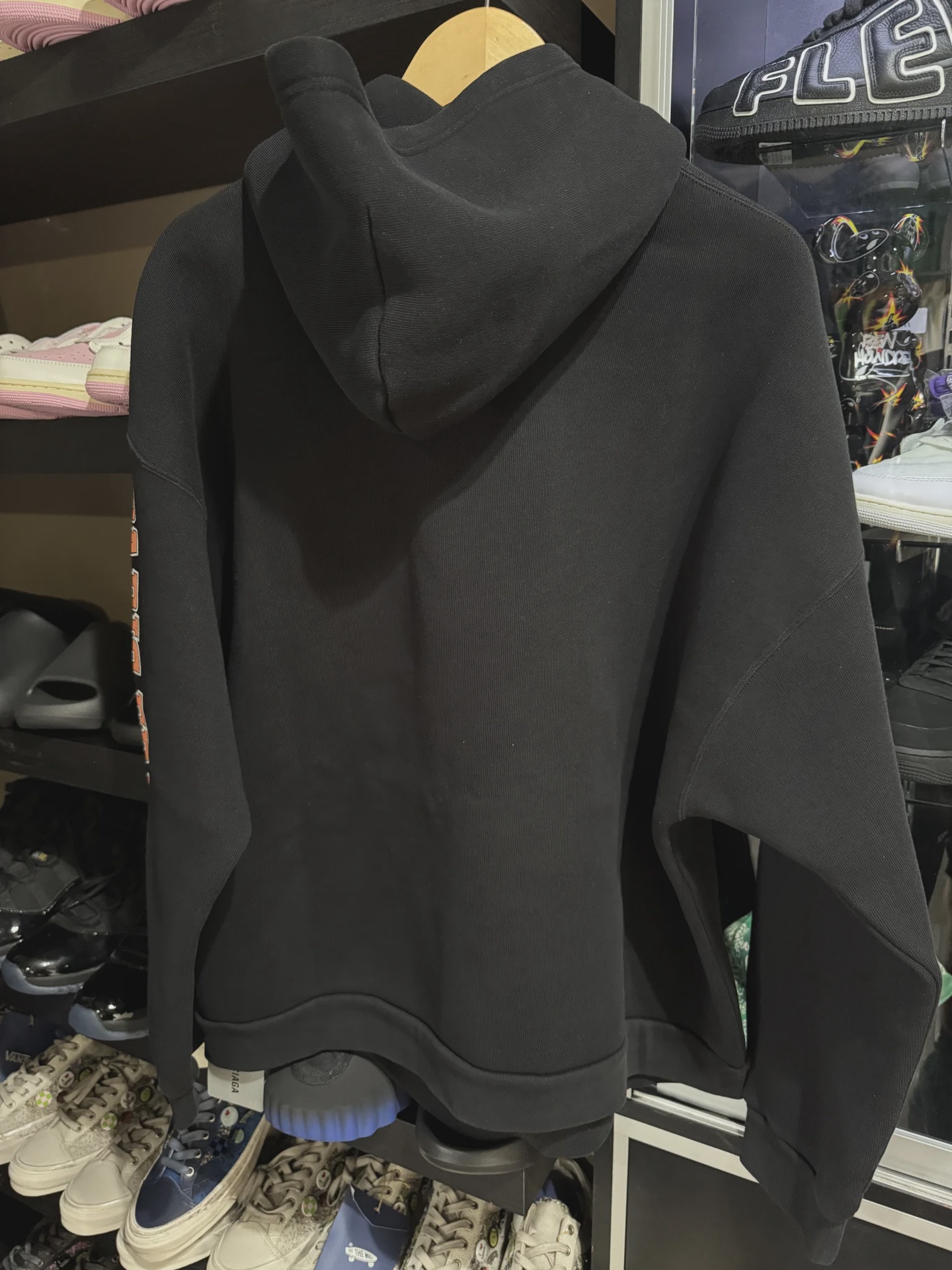 Balenciaga Graphic Print Logo Hoodie Black (2) • Brand New [2013] - photo 3