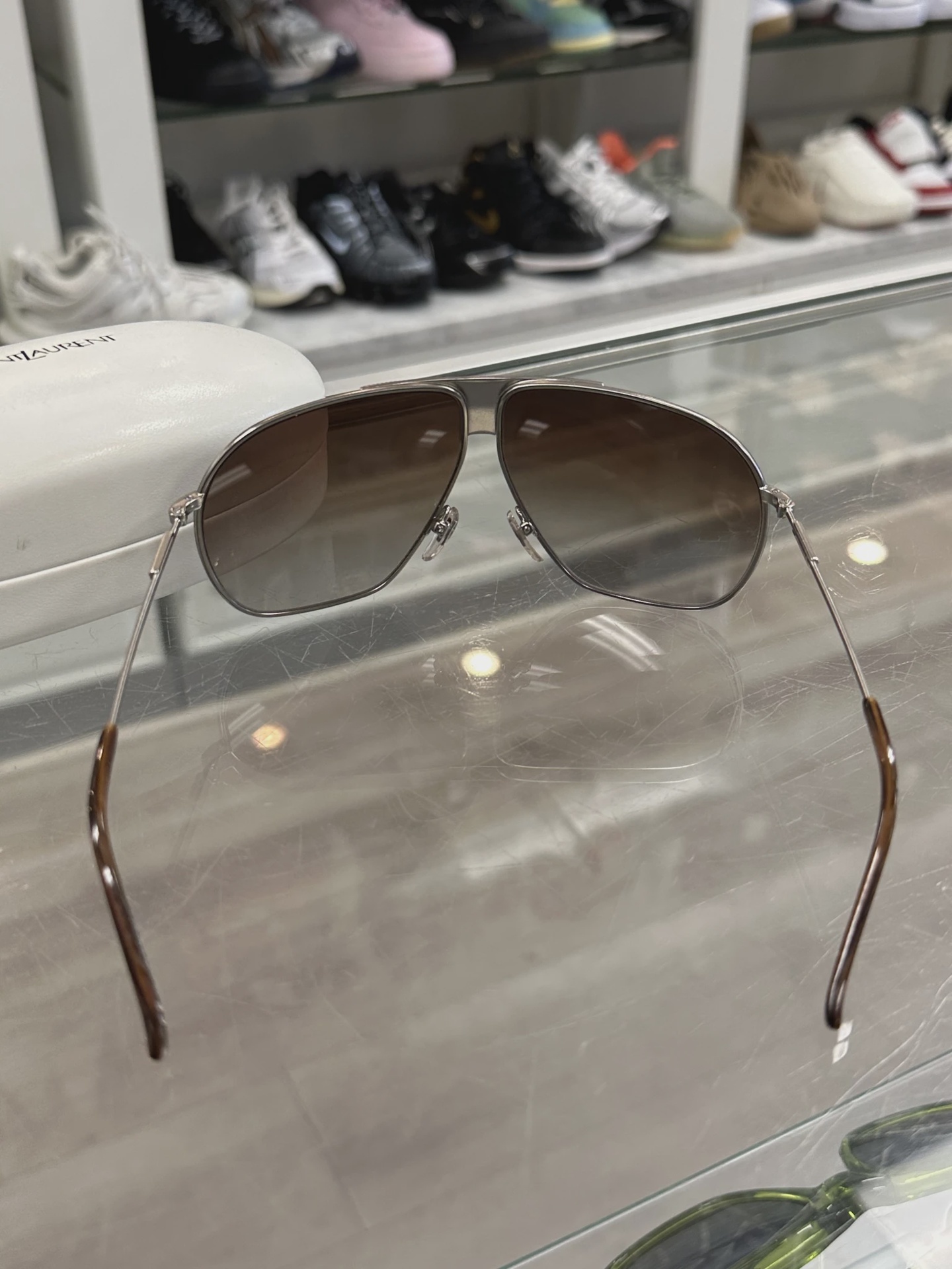YSL Saint Laurent Pilot Sunglasses • Pre-Owned [4036] 6