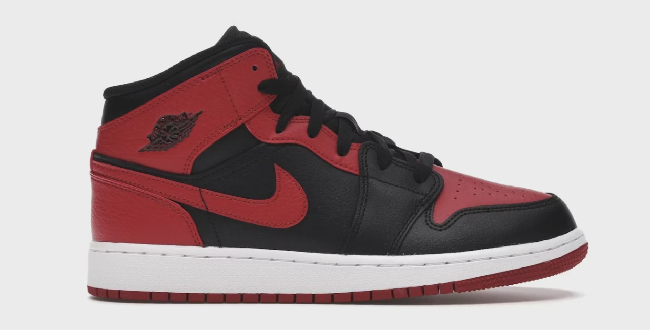 Jordan 1 Mid Banned (2020) (Grade School) • Brand New [6769]