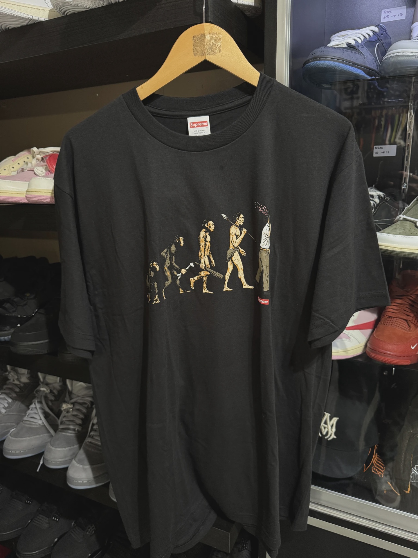 Supreme Evolution Tee Black size XL • Pre-Owned [5499]
