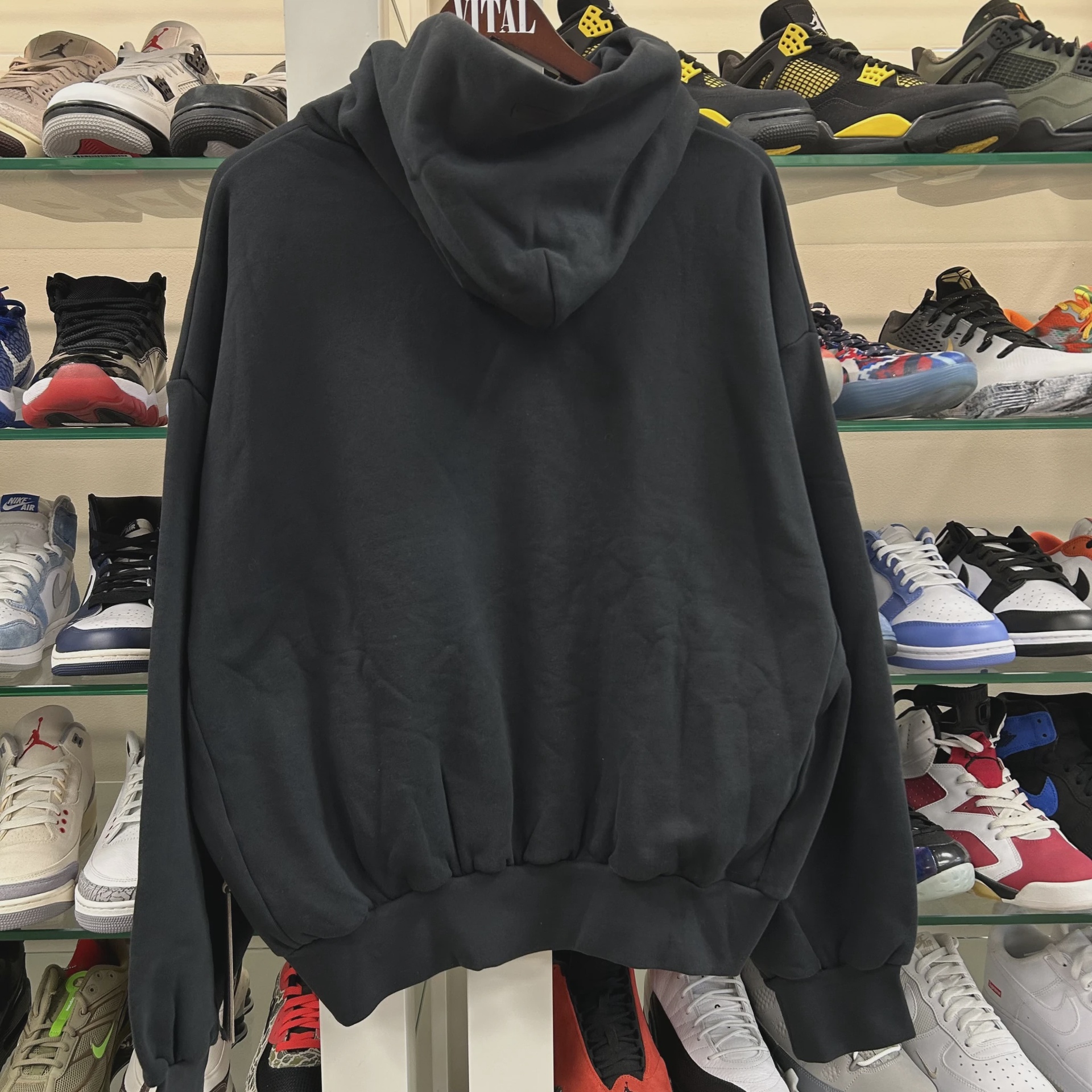Men's Fear of God Essentials Heavy Fleece Vintage Shrunken Hoodie • Brand New [6743] 2
