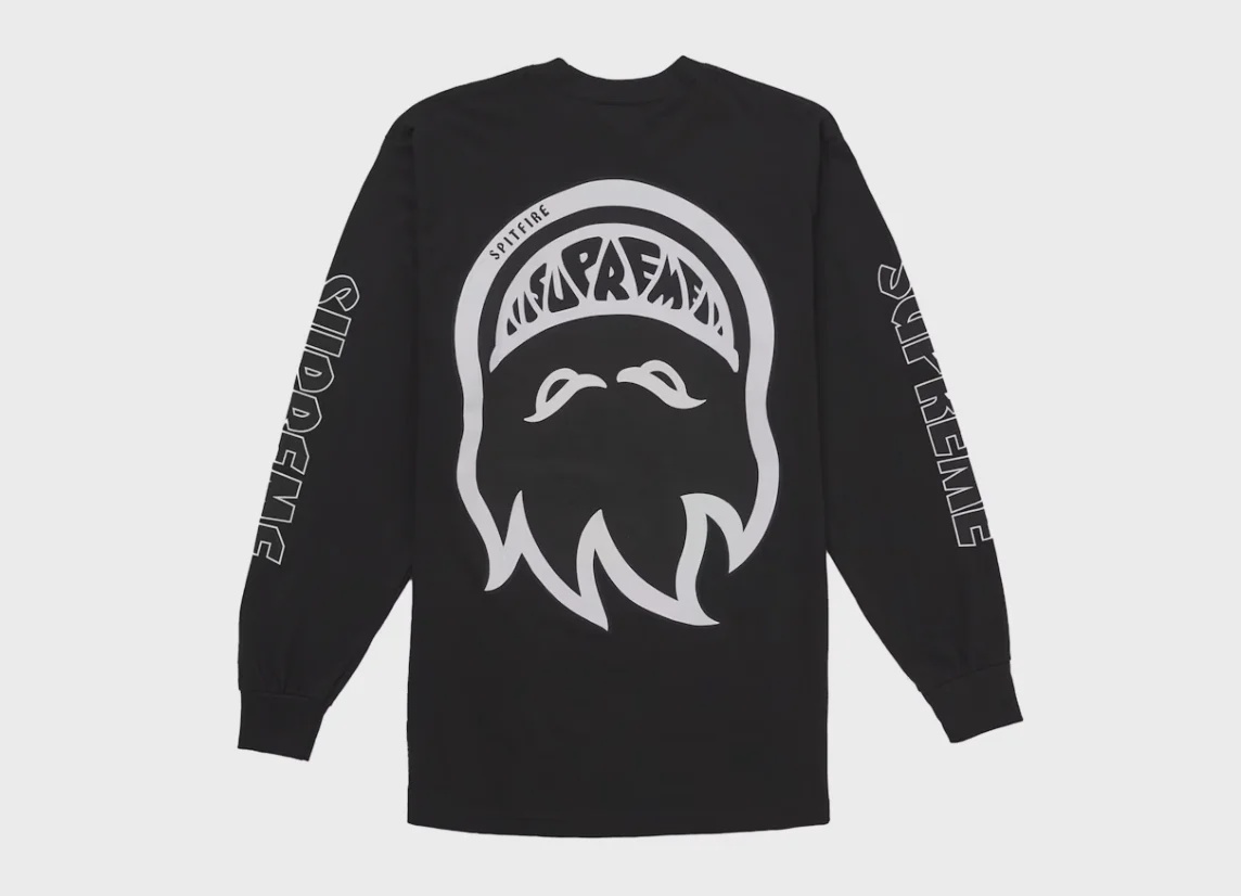 Supreme Spitfire Bighead L/S Tee Black • Brand New [9441] - photo 1
