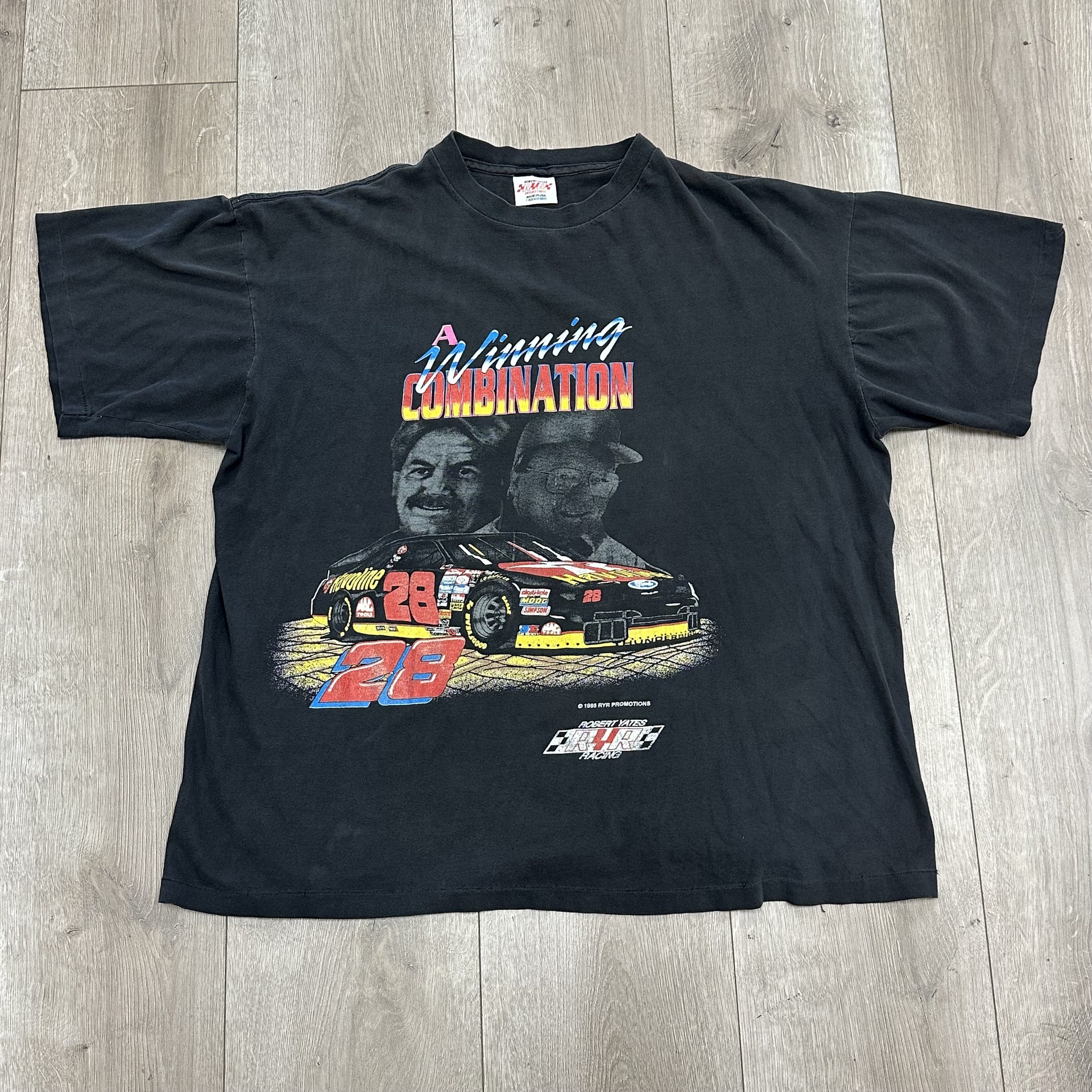 Vintage 1995 Robert Yates Racing "A Winning Combination" T-shirt - Size L