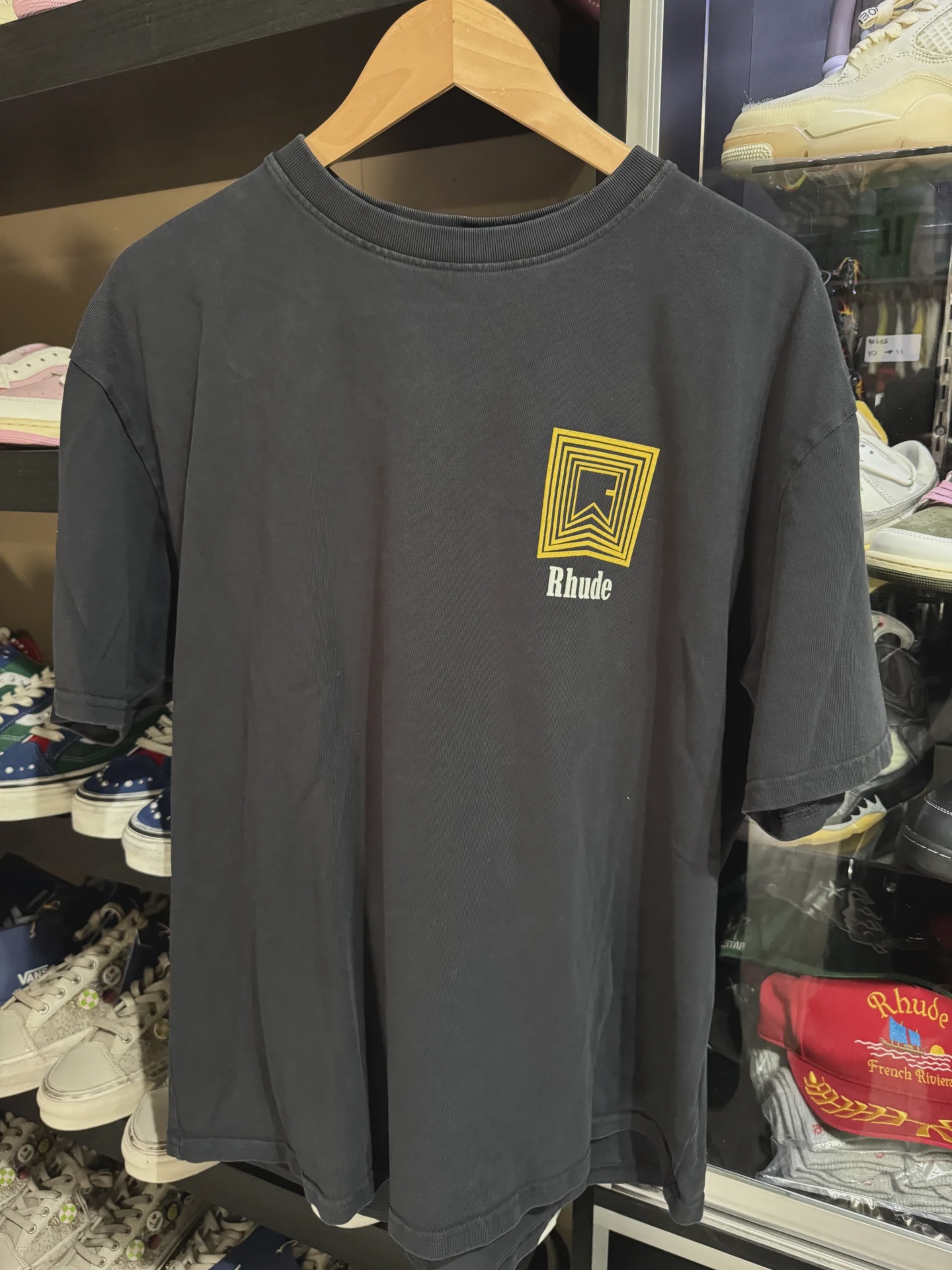 Rhude tee Black • Pre-Owned [9538]