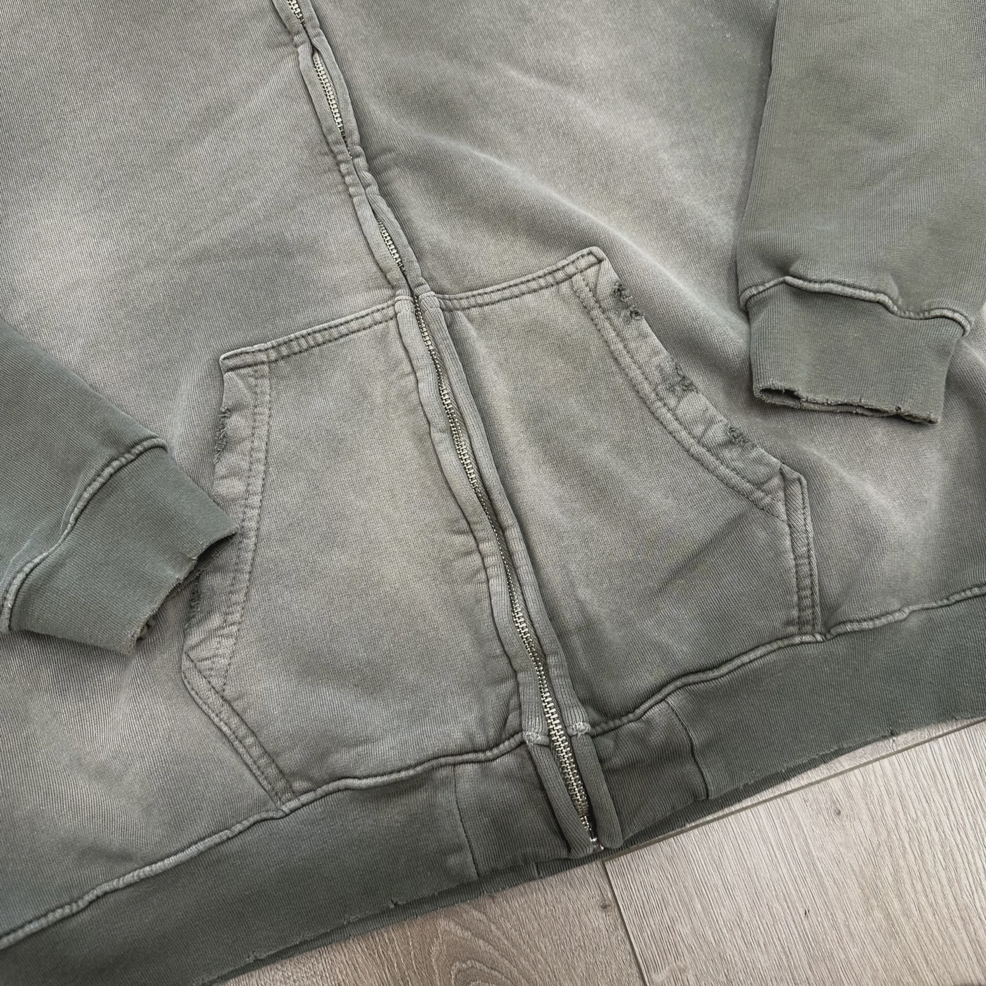 Mooji Mooji OVERSIZED ZIP-UP HOODIE AGED STONE • Pre-Owned [3004] - photo 5