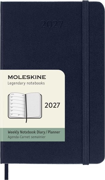 Moleskine - 2027 12-Month Weekly Pocket Hardcover Notebook