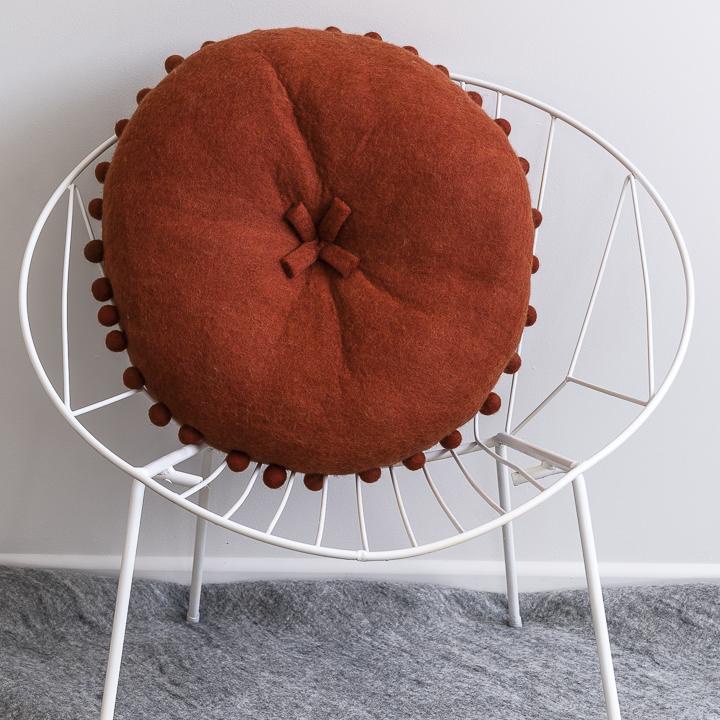 FELT CUSHION - BRICK