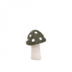 DOTTY MUSHROOM 8CM - MINERAL GREY