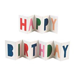 HAPPY BIRTHDAY BANNER GIFT ENCLOSURE