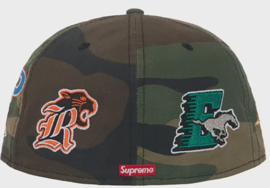 Supreme Mascots S Logo New Era 59Fifty Fitted Cap Woodland Camo • Brand New [1936] 3
