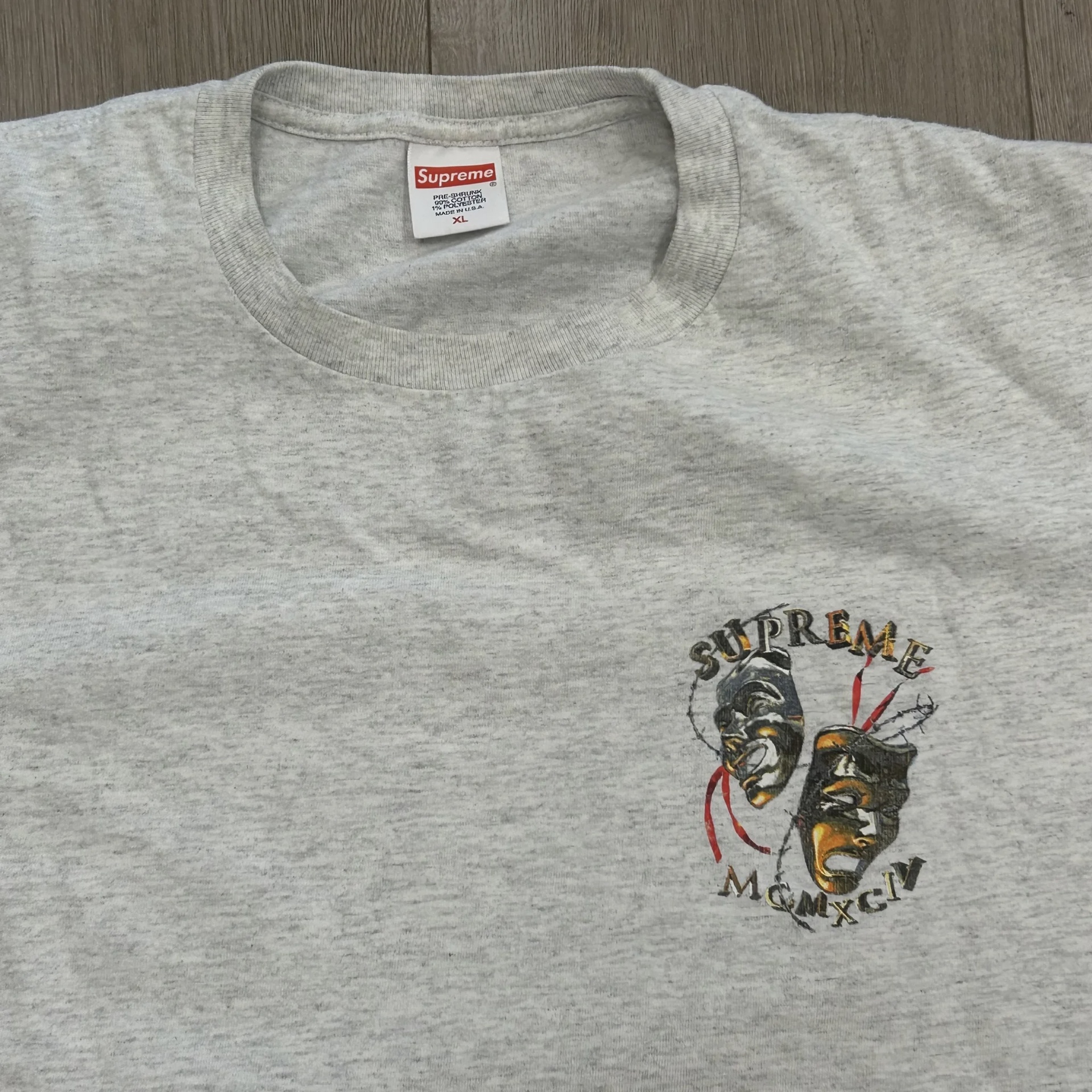 Supreme Laugh Now Tee 'Ash Grey' • Pre-Owned [3084] - photo 2