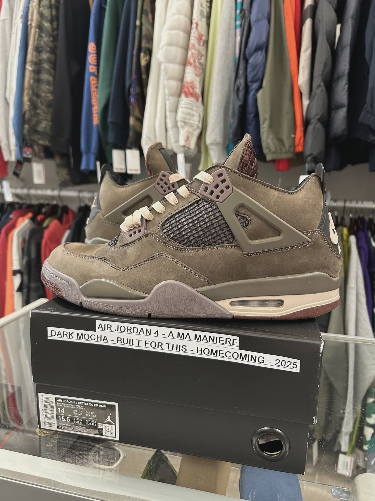Jordan 4 Retro SP A Ma Maniére Dark Mocha • Pre-Owned [4702]