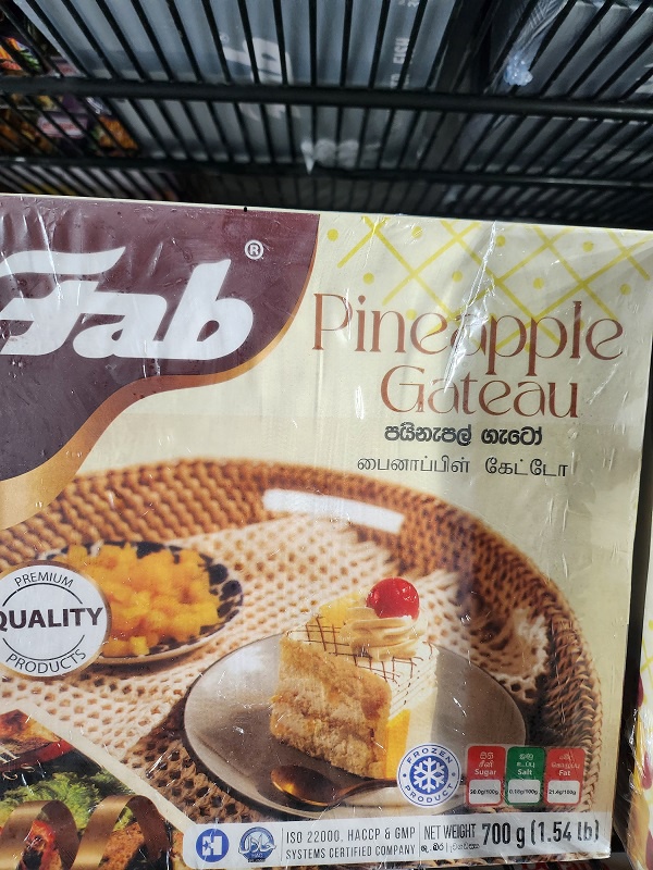 Fab Pineapple Gateau 700g (Only on Shop Visits)