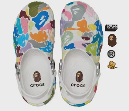 BAPE Crocs Echo II Clog Bape Pure White - Size US M 9