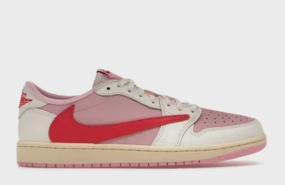Jordan Jordan 1 Retro Low OG SP Travis Scott Sail Tropical Pink - Size US M 11