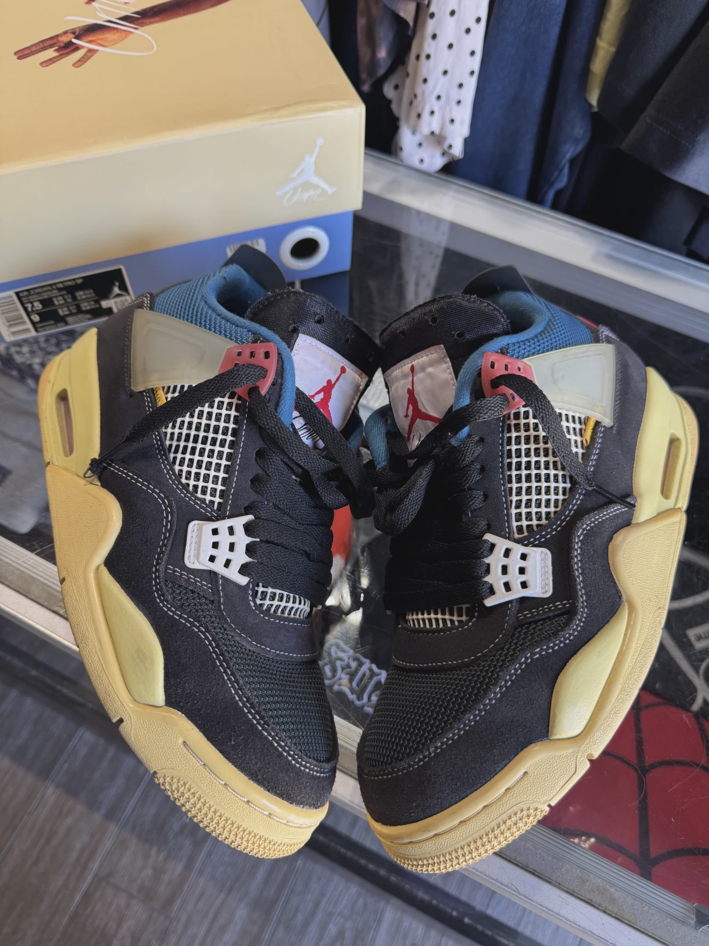 Jordan Air Jordan 4 Retro Union Off Noir - Size US M 7.5