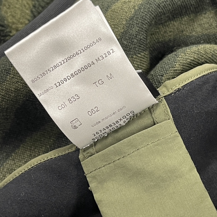 SS23 Moncler x Salehe Bembury Teddy Zip-Up Sweatshirt Dark Green Pre-Owned 6