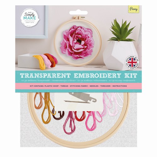 Simply Make - Transparent Embroidery Kit
