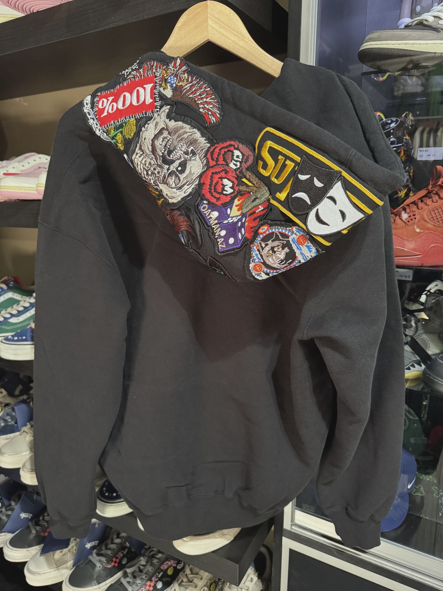 Supreme Patches Black Zip Up M • Brand New [6389] - photo 2