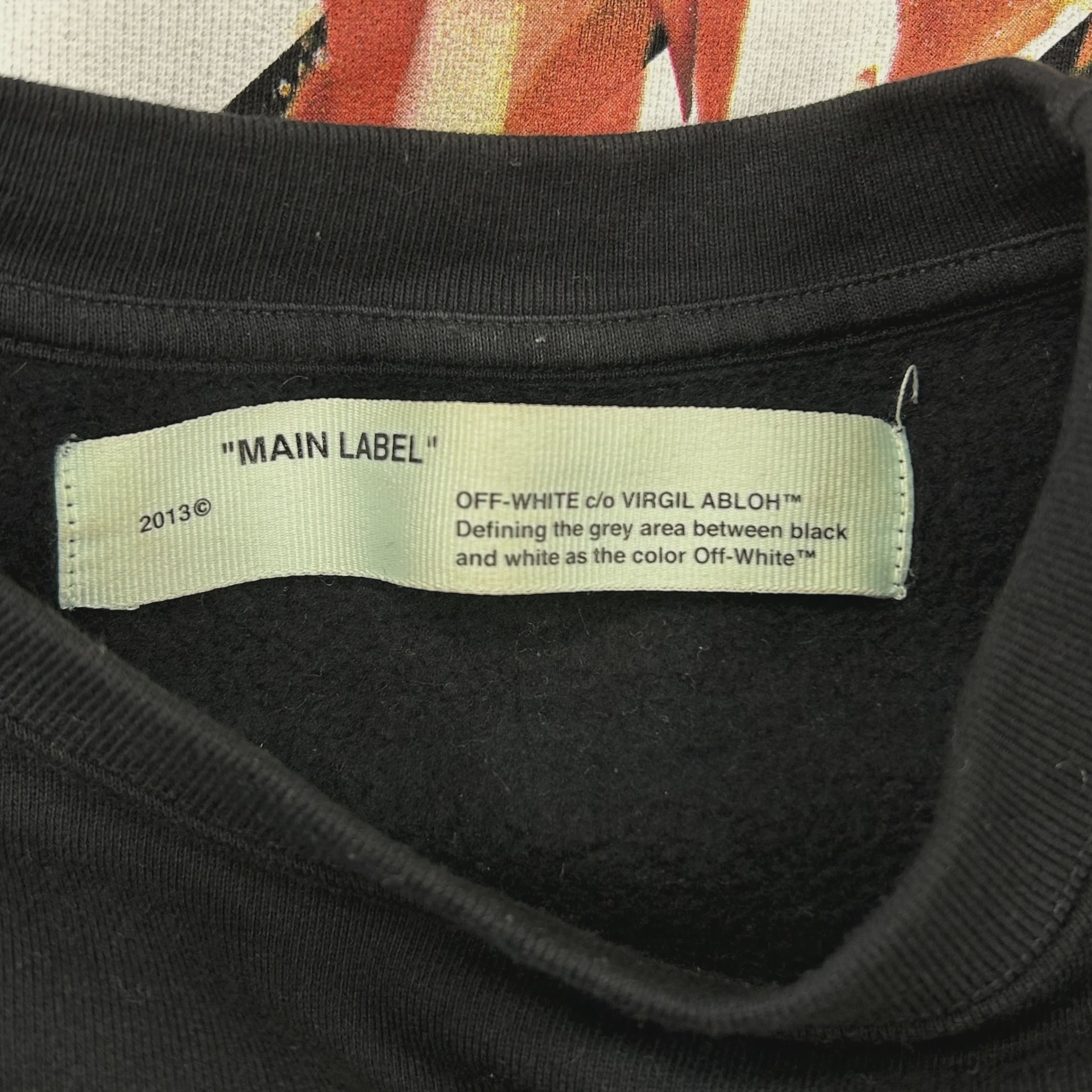 OFF-WHITE c/o 2018 Fire Hands Sweatshirt • Pre-Owned [1555] 6