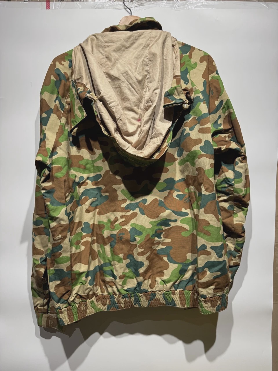 A Bathing Ape Snowboard Jacket Mountain Hoodie Camo • Pre-Owned [8648] 2