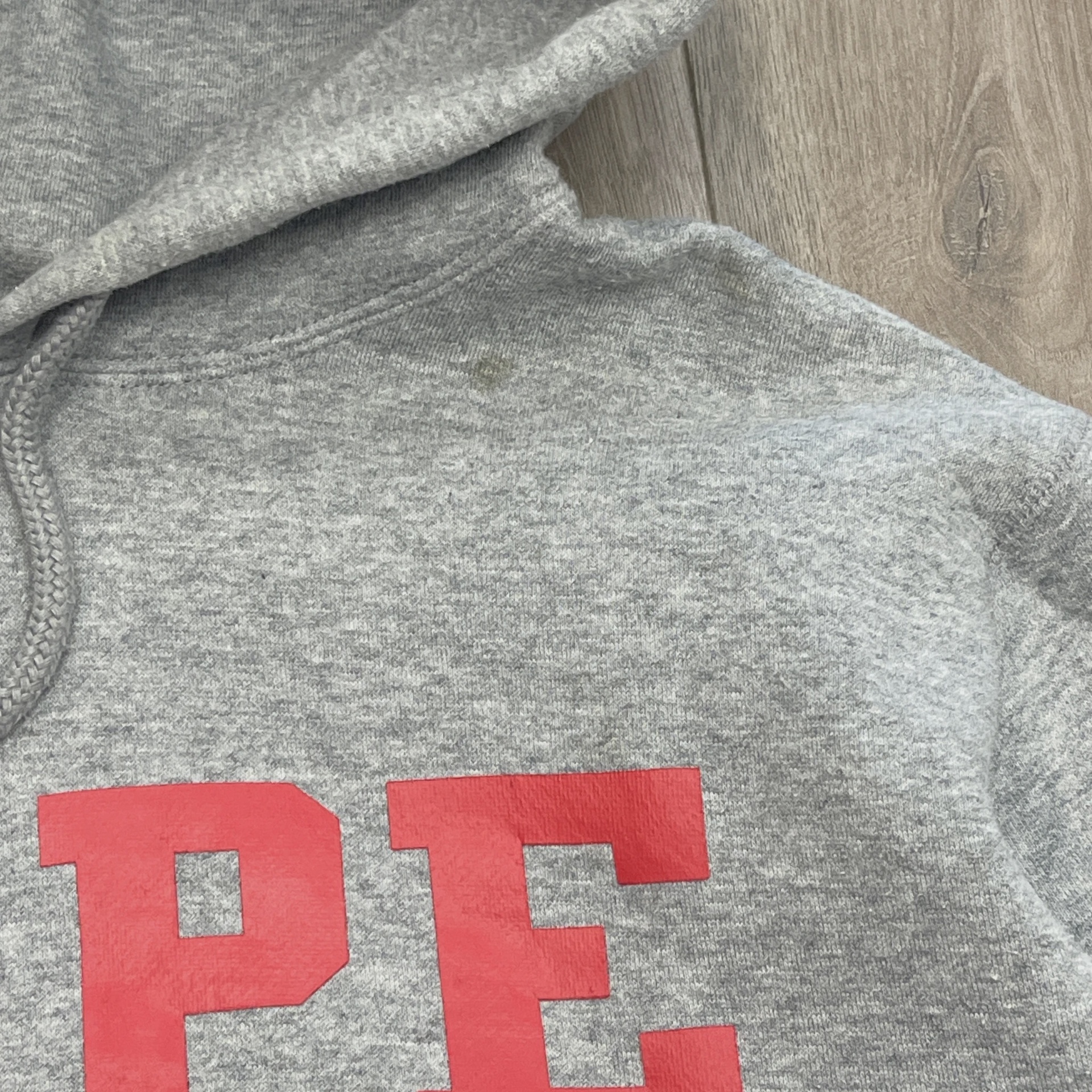 BAPE Heather Grey Pullover Hoodie • Pre-Owned [3831] 5