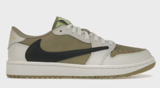 Air Jordan 1 Retro Low Golf Travis Scott Neutral Olive • Brand New [8494]