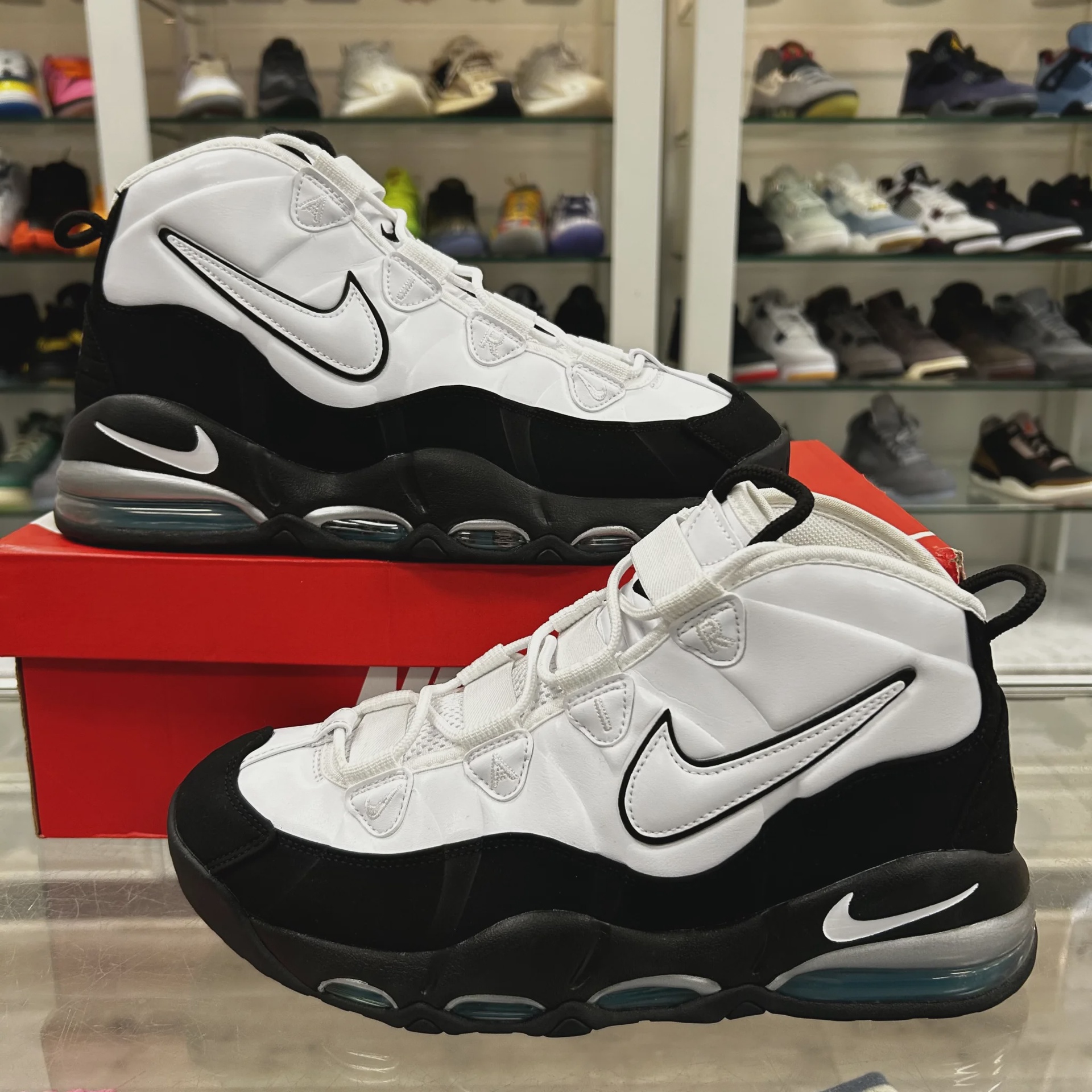 Nike Air Max Uptempo 95 White Black Teal • Pre-Owned [7577] - photo 1