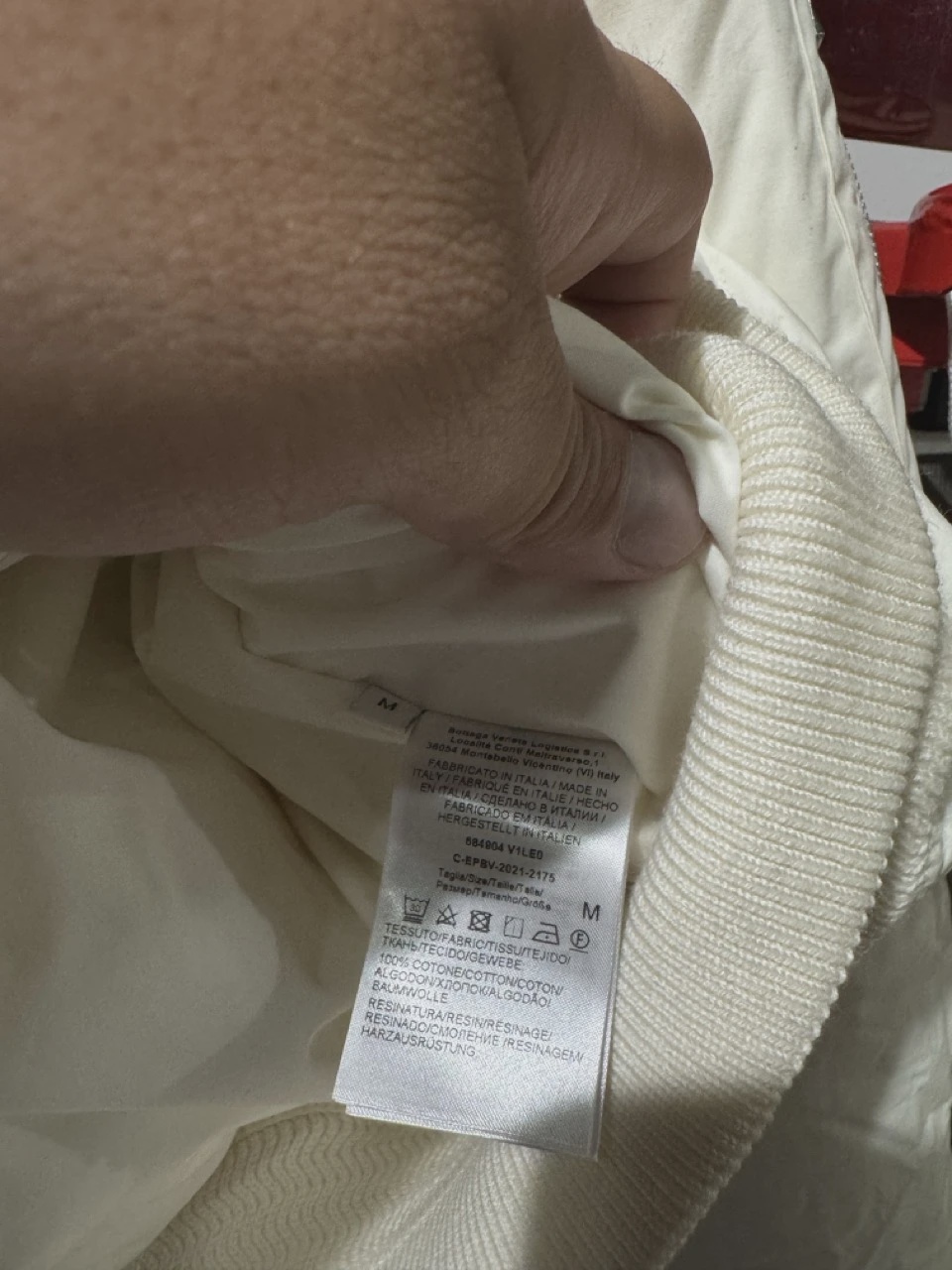Bottega Venetta White bomber jacket  • Pre-Owned [7868] 3
