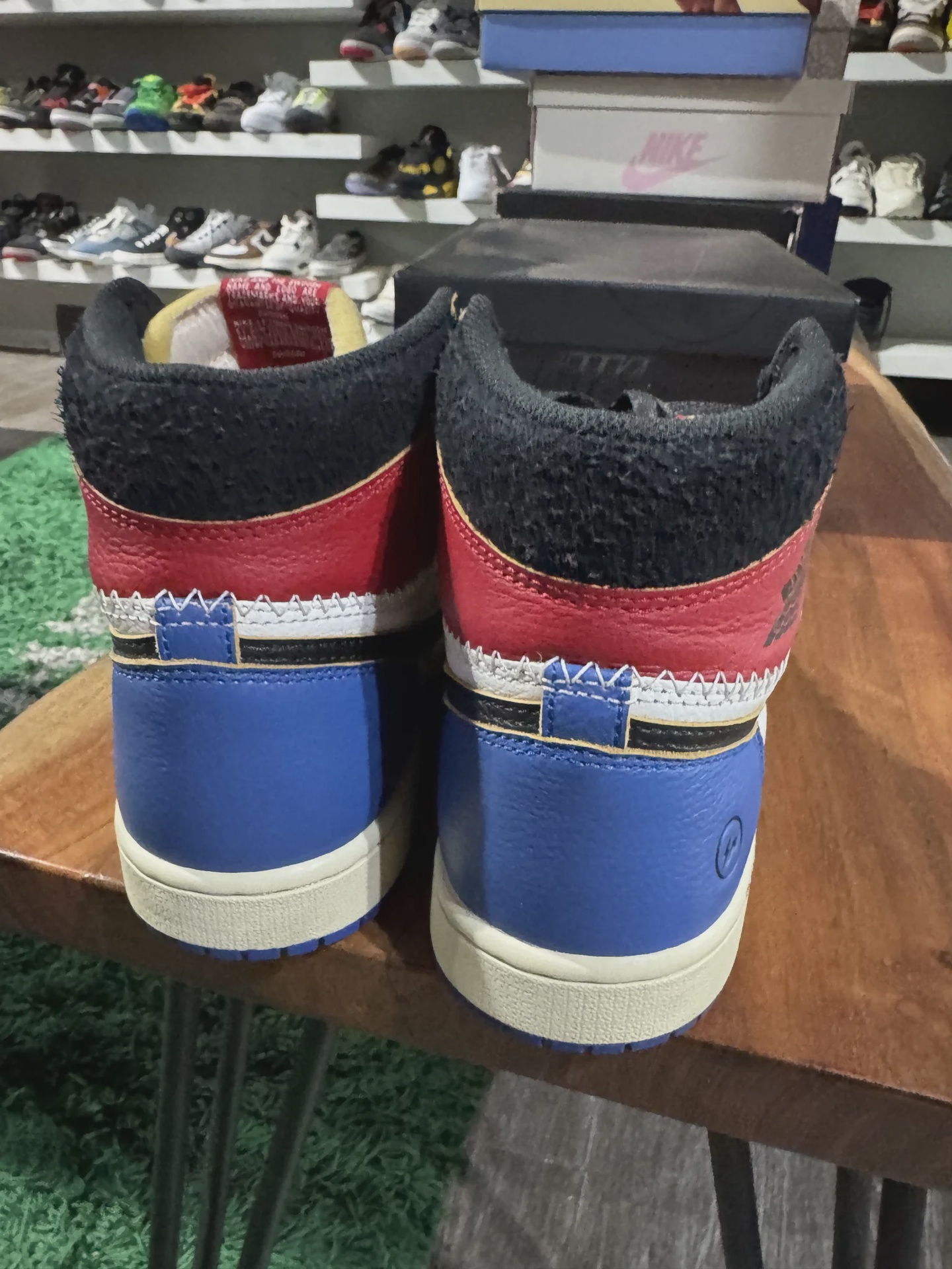 Air Jordan 1 Retro High Original SP Fragment  x Union LA Varsity Red Sport Royal Blue • Brand New [8386] - photo 4