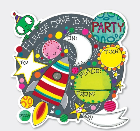 Rachel Ellen - Die Cut Social Stationery - Party Invitations 8 Pack