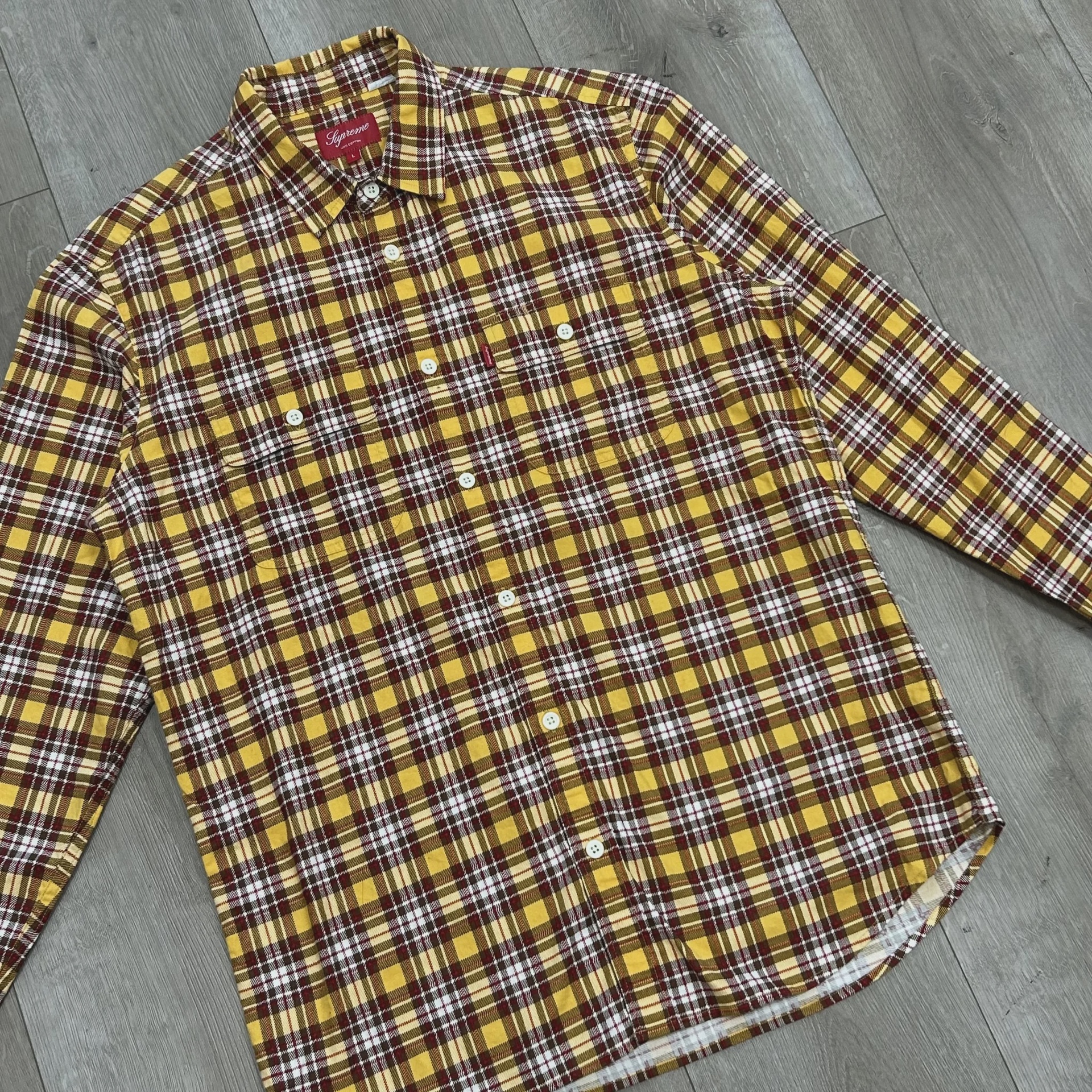 Supreme Printed Plaid Flannel Work Shirt • Pre-Owned [2546] - photo 2