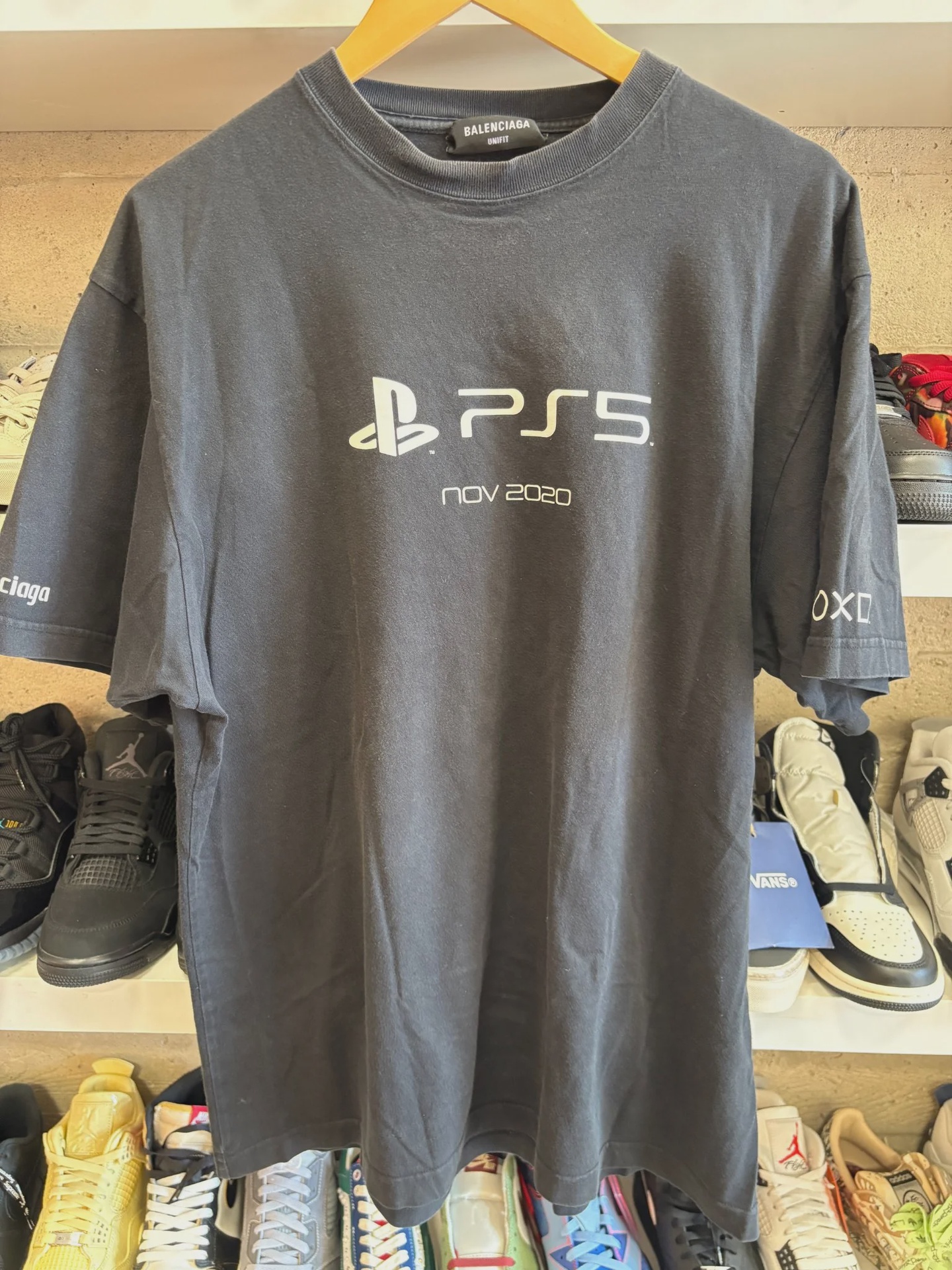 Balenciaga Balenciaga PS5 Black Tee - Size XL