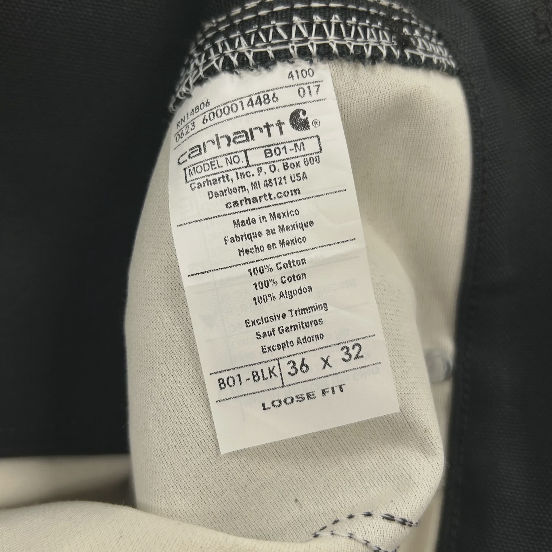 Carhartt B01 Loose Fit Firm Duck Double-Front Utility Work Pants • Brand New [4619] - photo 2