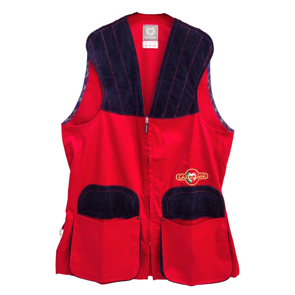 トップス made in ITALY CASTELLANI vest Castellani Ambidextrous Shooting Vest Red » Bronco's Outdoors