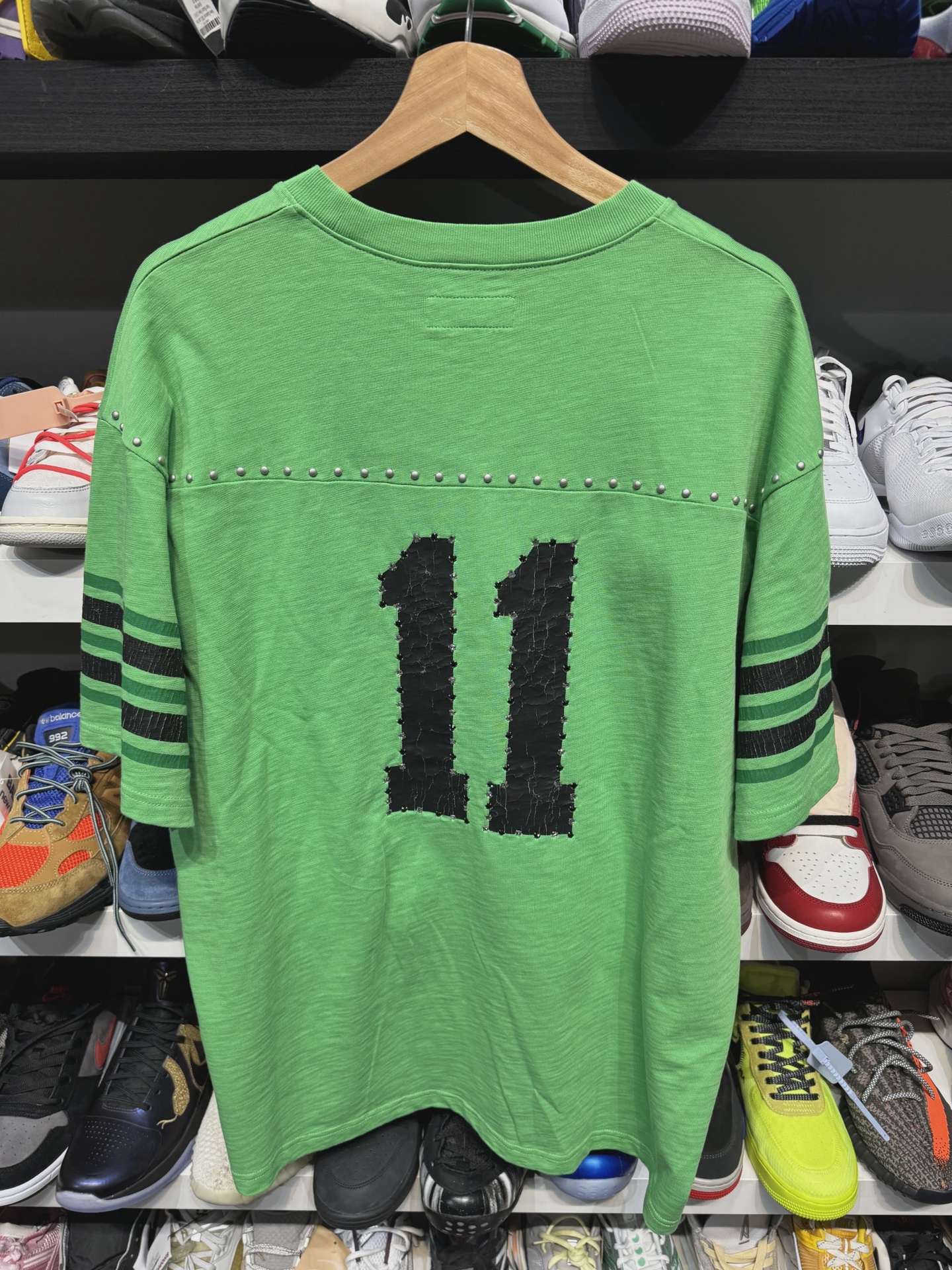 Supreme Studded S/S Football Top Green size L • Brand New [1113] 2