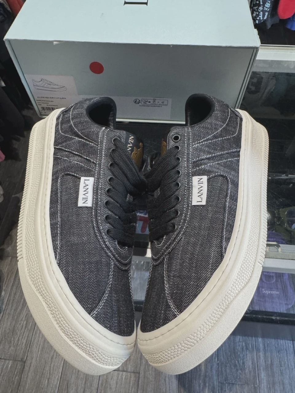 Lanvin Canvas Black and White • Brand New [9840]
