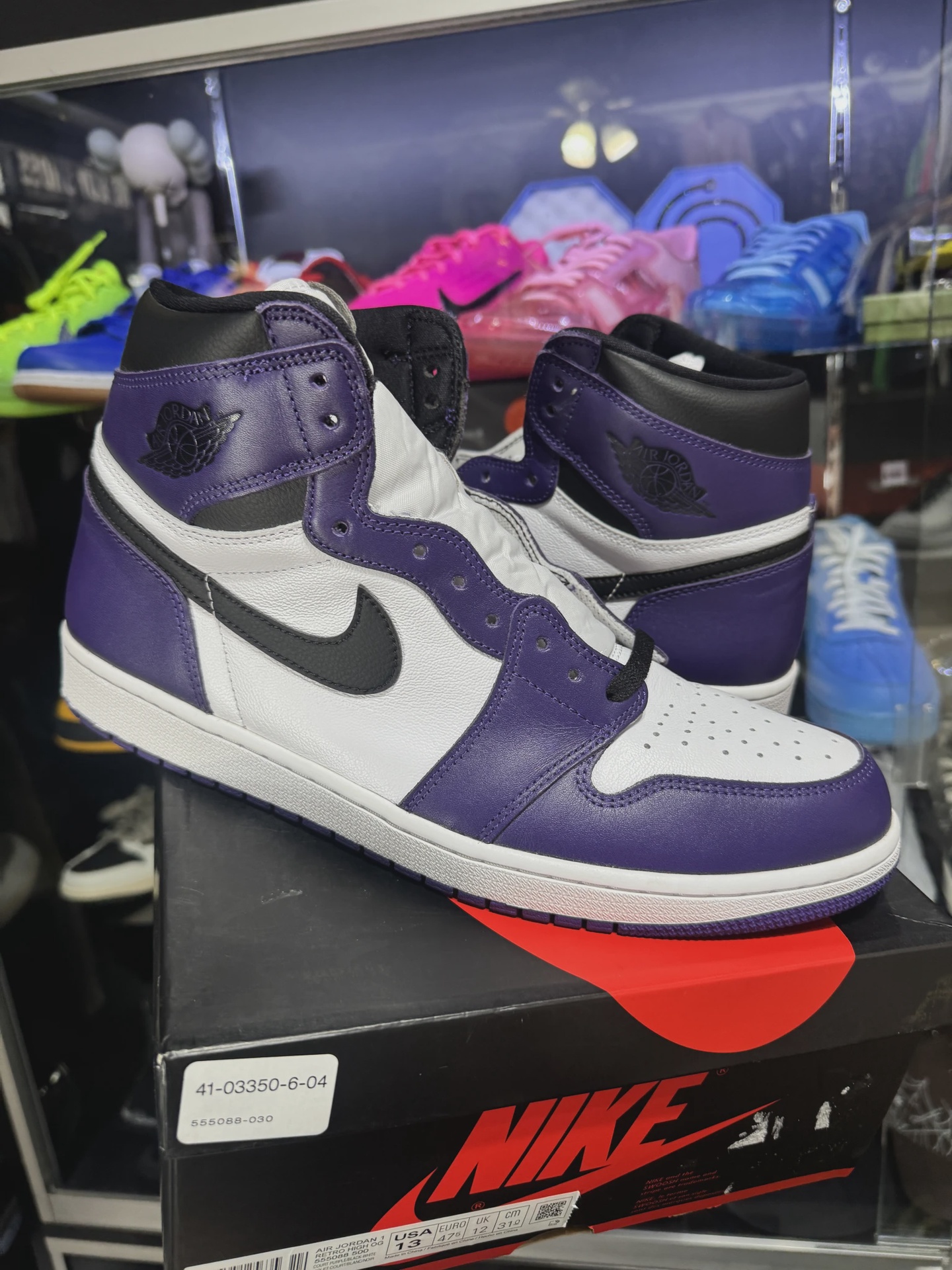 Air Jordan 1 Retro High Court Purple White • Pre-Owned [6502]