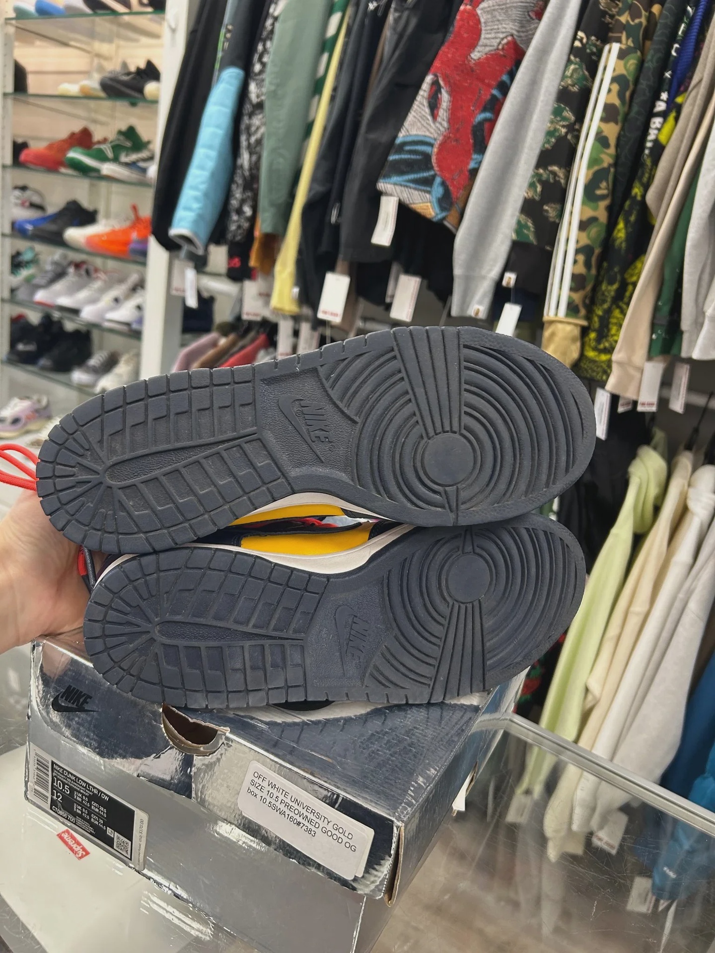 Nike Dunk Low Off-White University Gold • Brand New [9744] - photo 3