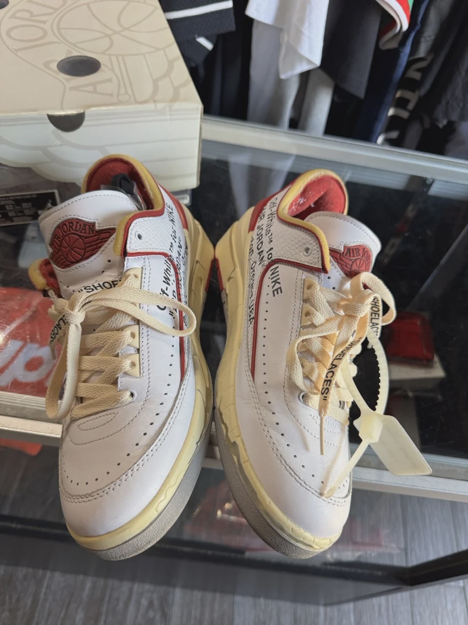 Air Jordan 2 Retro Low SP Off-White White Red • Pre-Owned [5017] - photo 3