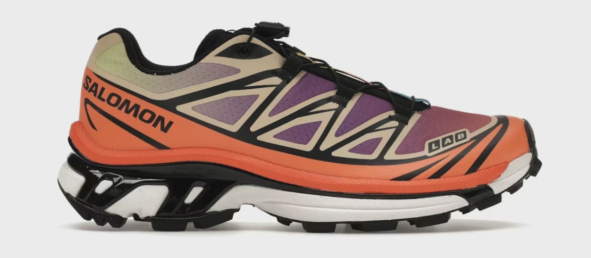 Salomon XT-6 Black Almond Dragon Fire • Brand New [5246]