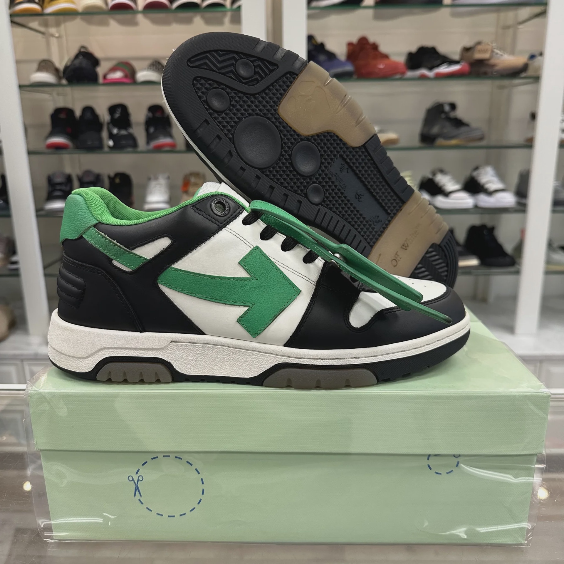 Off-White Off-White Out of Office Low 'Black Green' - Size US M 11