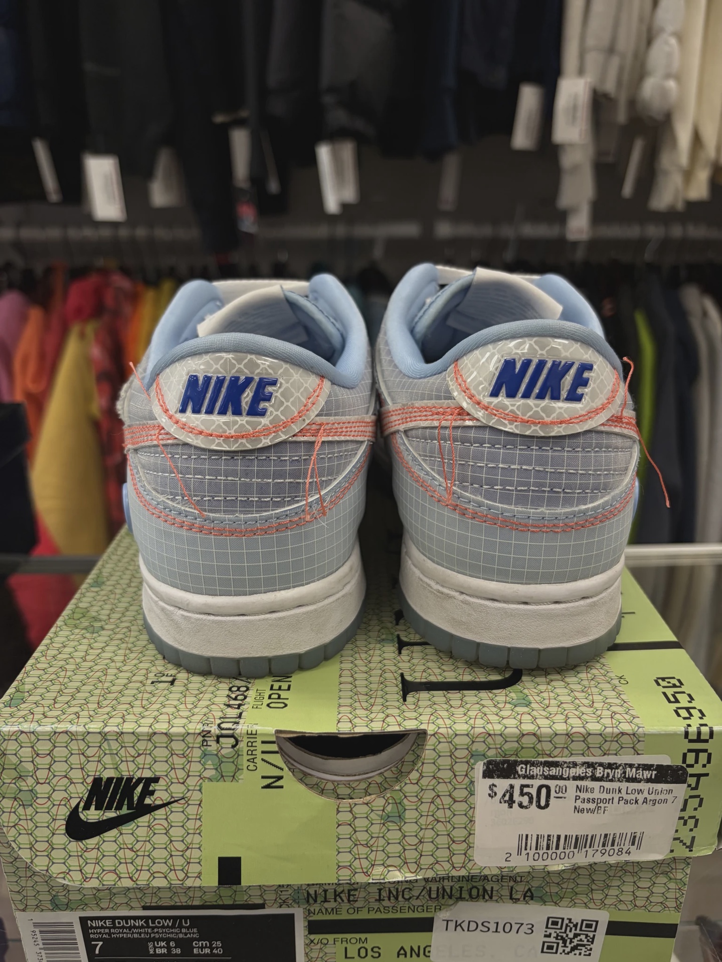 Nike Dunk Low Union Passport Pack Argon • Pre-Owned [6872] 3